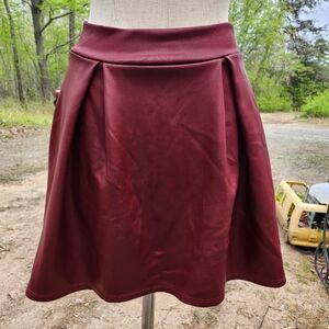 Pleather red skirt charolette russe cosplay